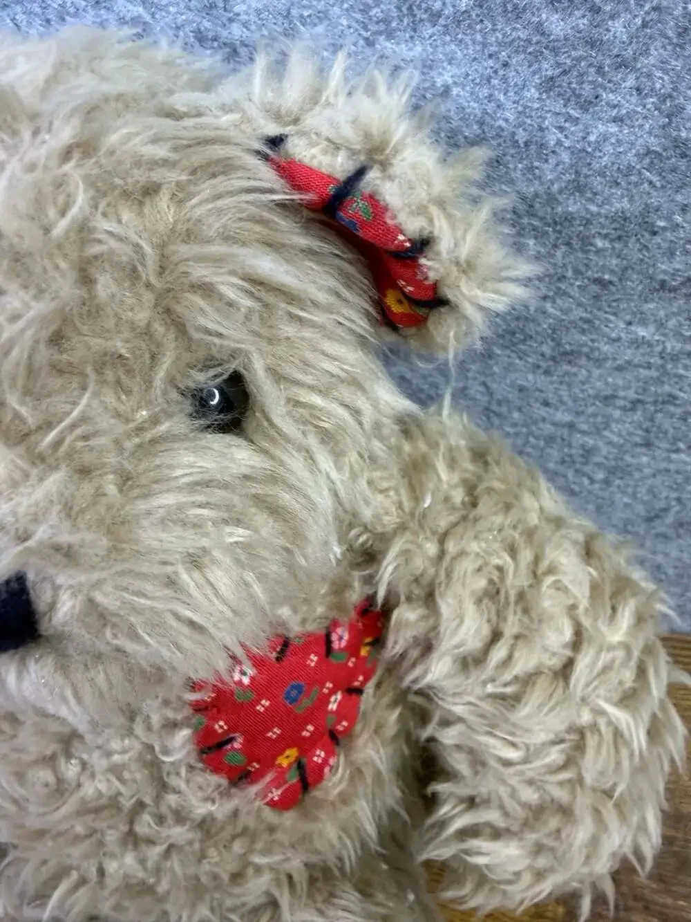 Vintage 1992 Ganz The Heritage Collection Cuddle Bear with Floral Patchwork